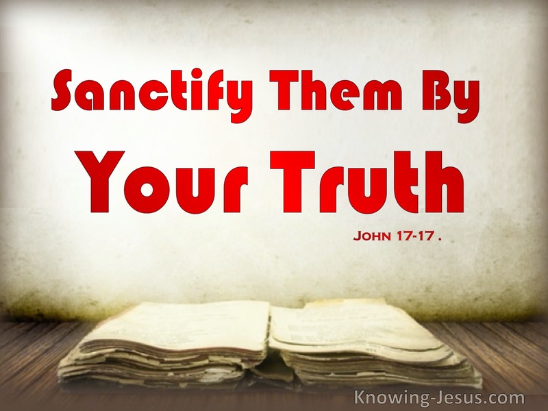 John 17:17 Sanctify Them By Your Truth (red)